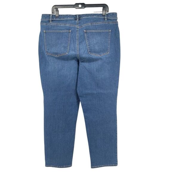 Talbots Women’s Medium Wash Flawless Five-Pocket Slim Ankle Denim Jeans Size 16W - Picture 3 of 15